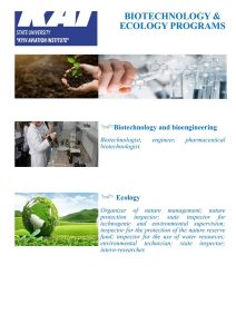 BIOTECHNOLOGY ECOLOGY PROGRAMS-1