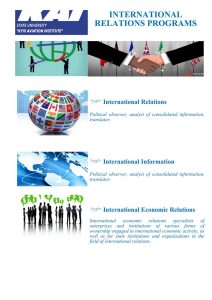 INTERNATIONAL RELATIONS PROGRAMS-1